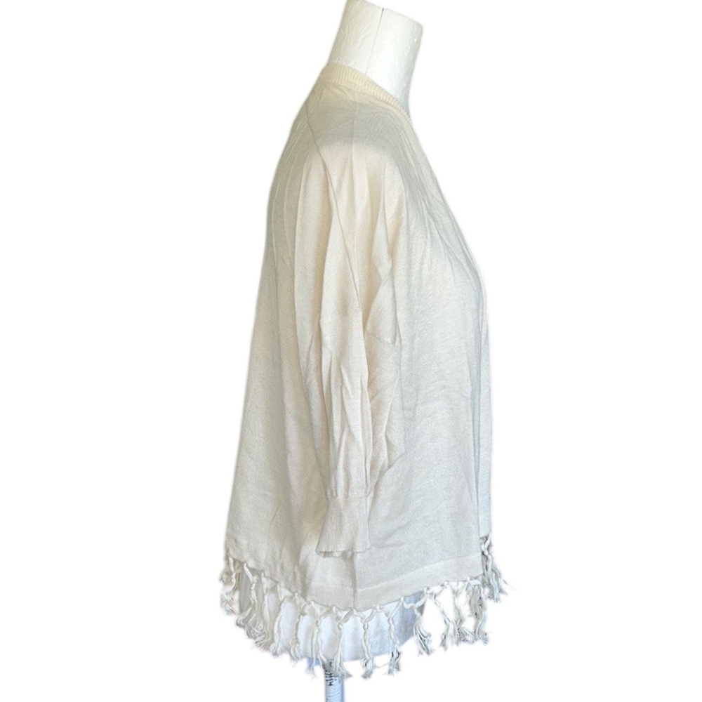 Roberta Roller Rabbit Ivory Silk & Cashmere Fring… - image 5